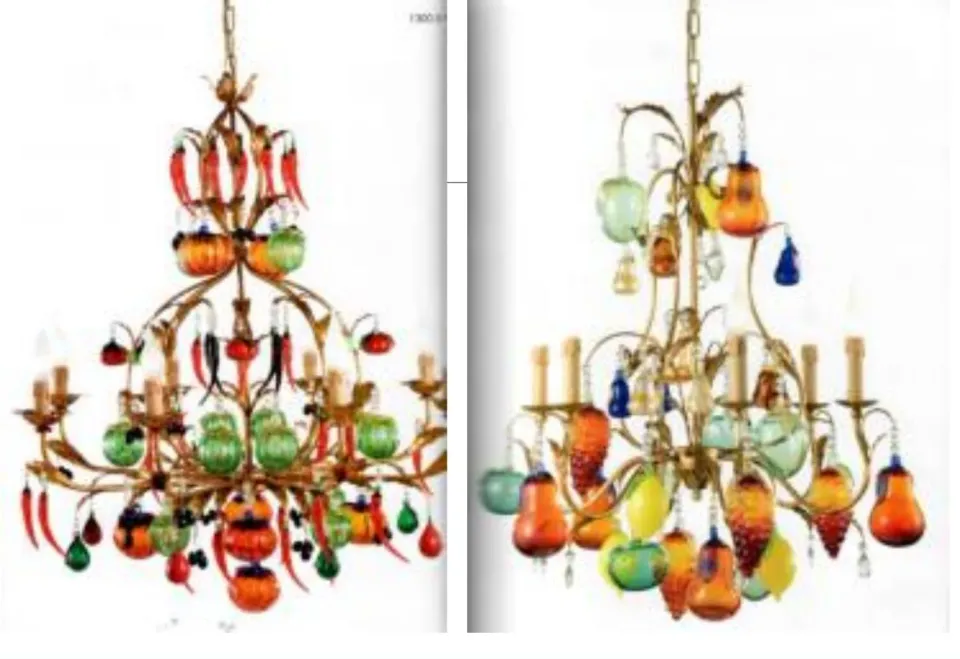 Fruit Glass Chandeliers
