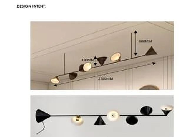 Linear Cone Pendant
